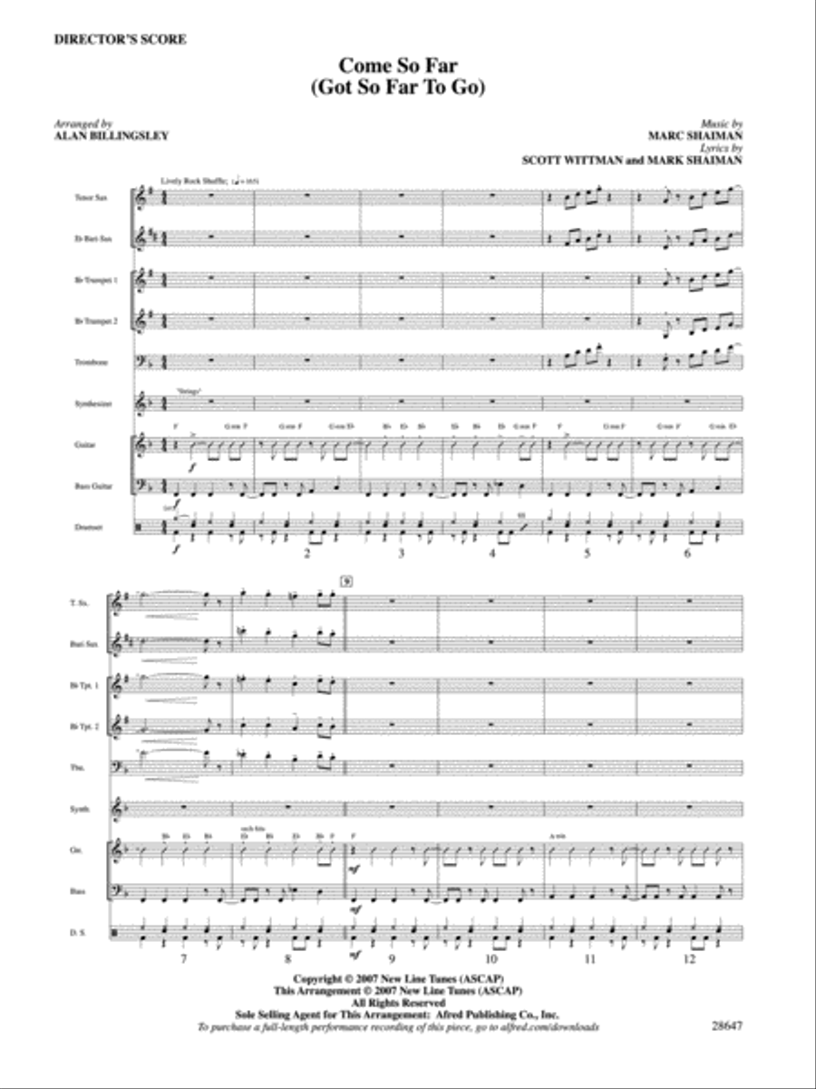 Come So Far (Got So Far to Go) Choir scores gallery preview page 2