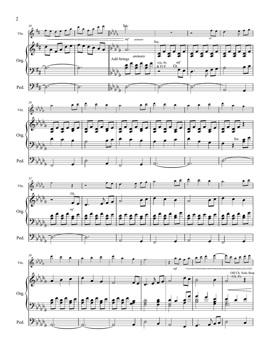 The First Noel - Violin and Organ String Duet scores gallery preview page 3