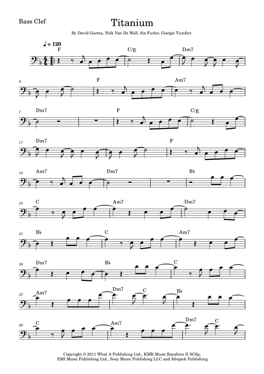Titanium Trombone Solo scores gallery preview page 1