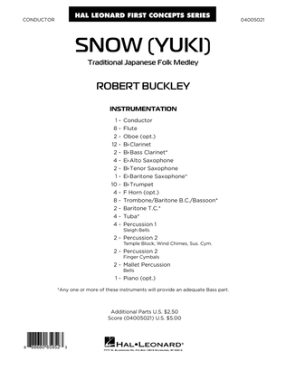 Snow (Yuki) - Conductor Score (Full Score)