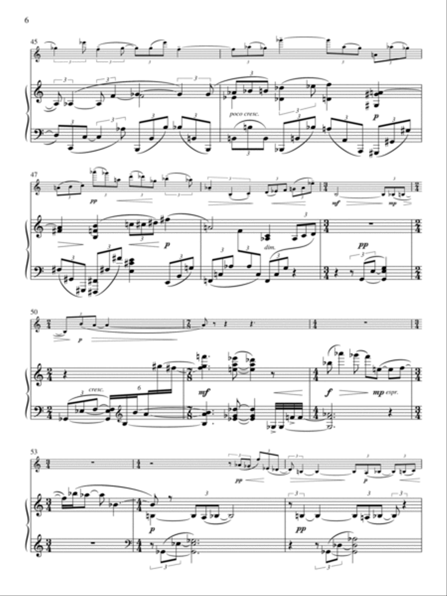 Elegy: Largo from Violin Concerto Violin Solo scores gallery preview page 5