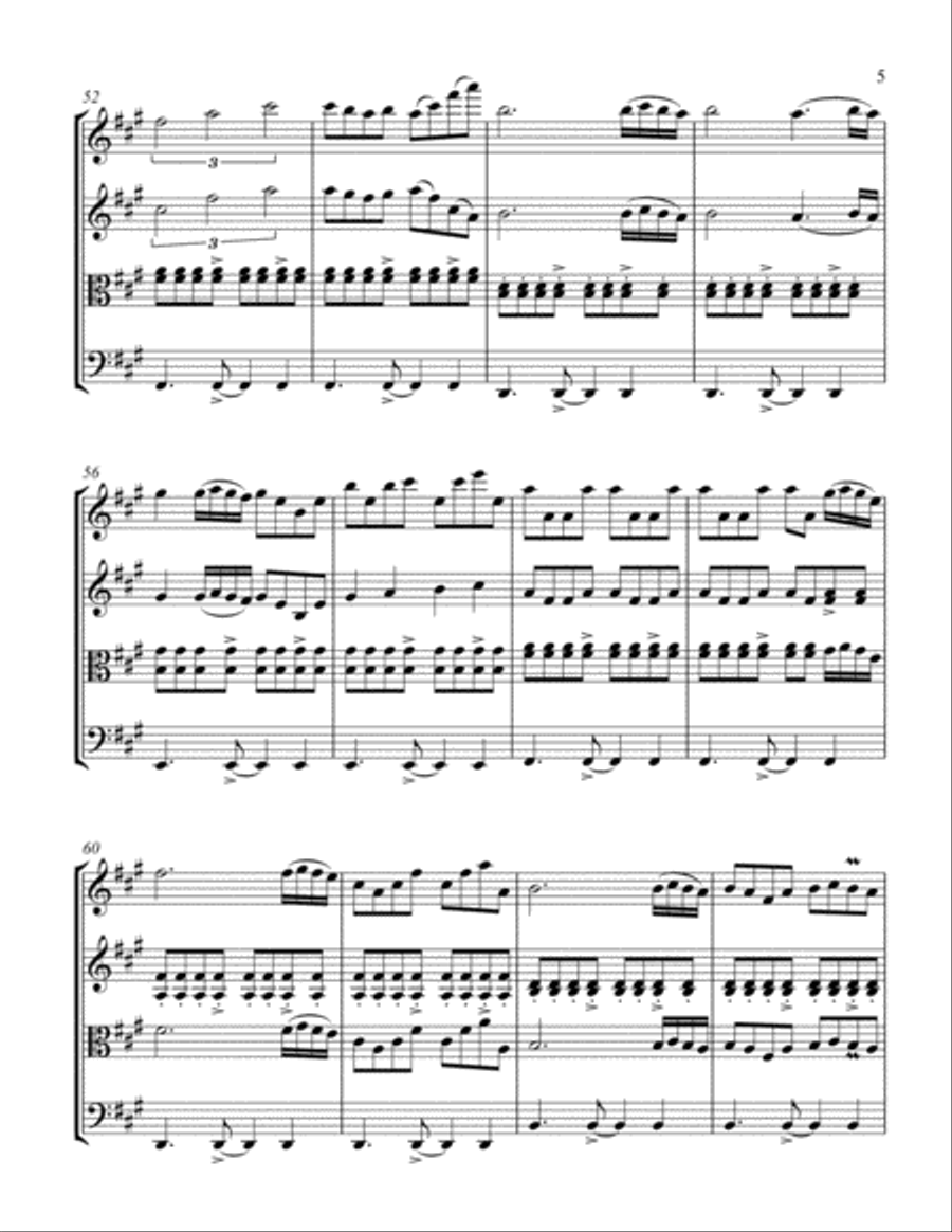 Now We Are Free String Quartet scores gallery preview page 5