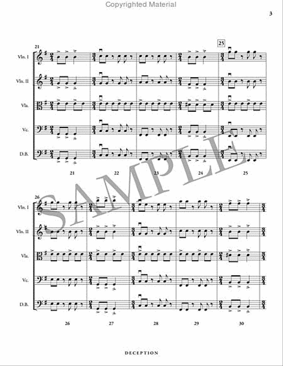 Deception String Orchestra scores gallery preview page 4