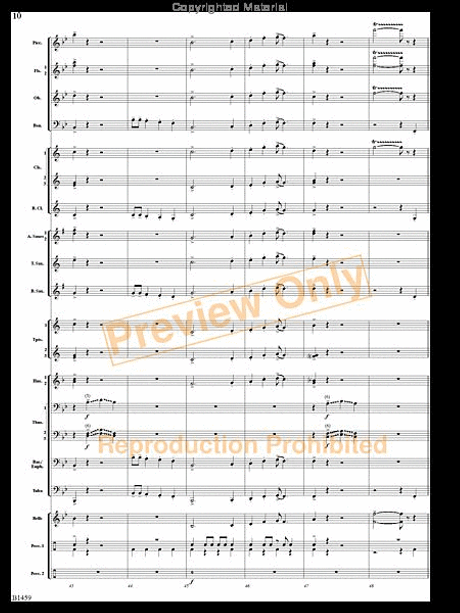 Trombone Tiger Rag Trombone Tiger Rag Concert Band scores gallery preview page 9
