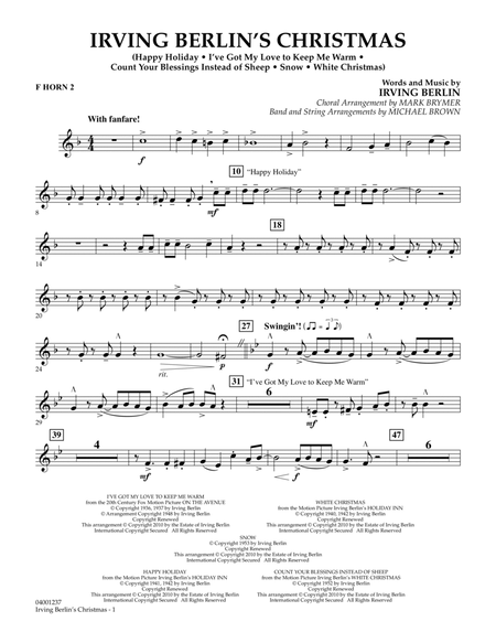 Irving Berlin's Christmas (Medley) - F Horn 2