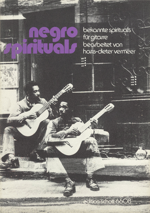 Book cover for Negro Spirituals for Guitar