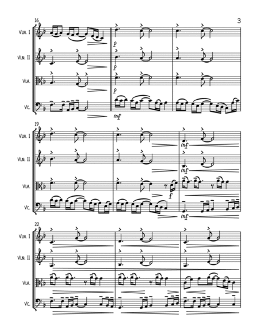 Paradise String Quartet scores gallery preview page 3