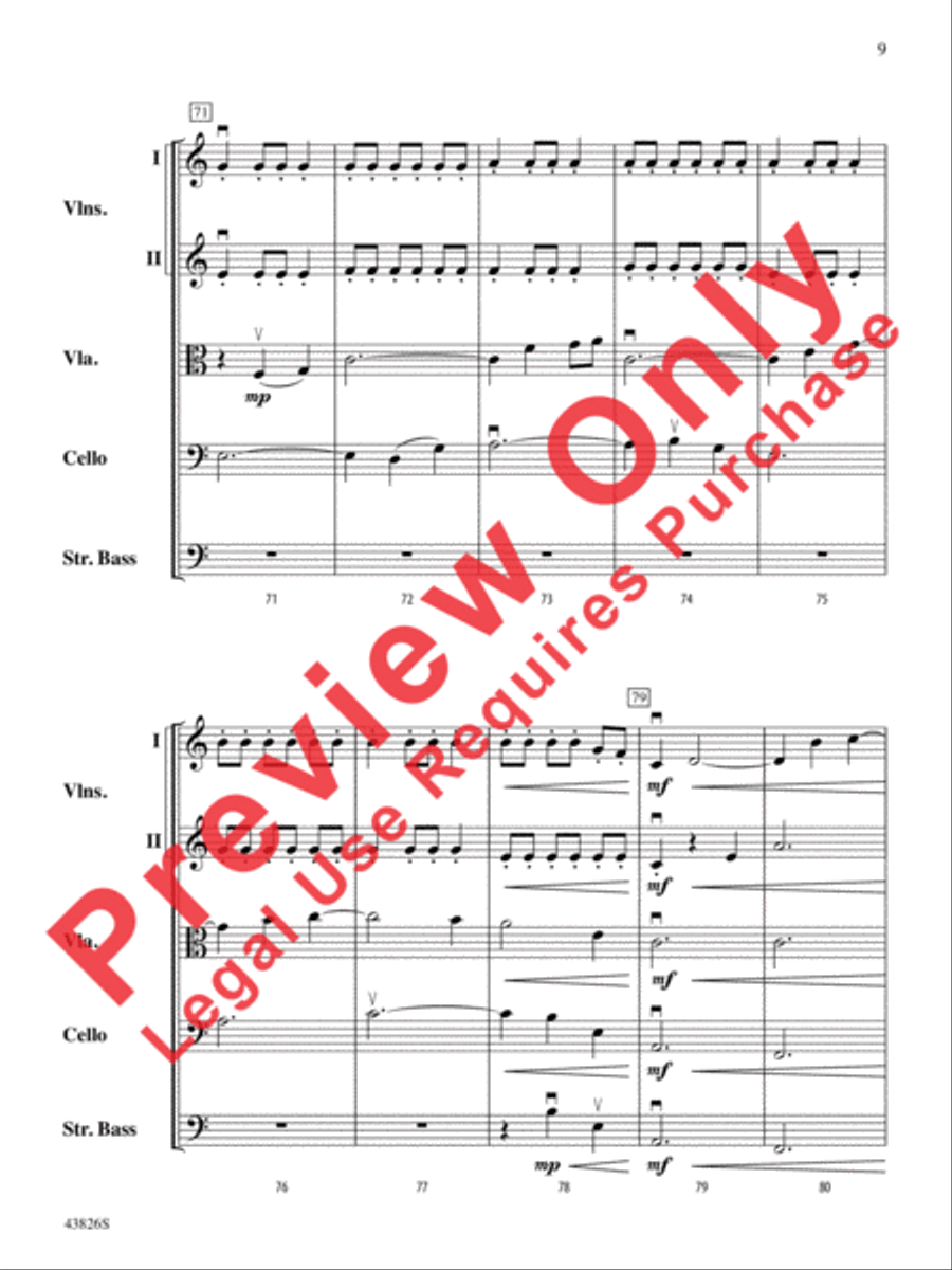 Iroquois Journey String Orchestra scores gallery preview page 10