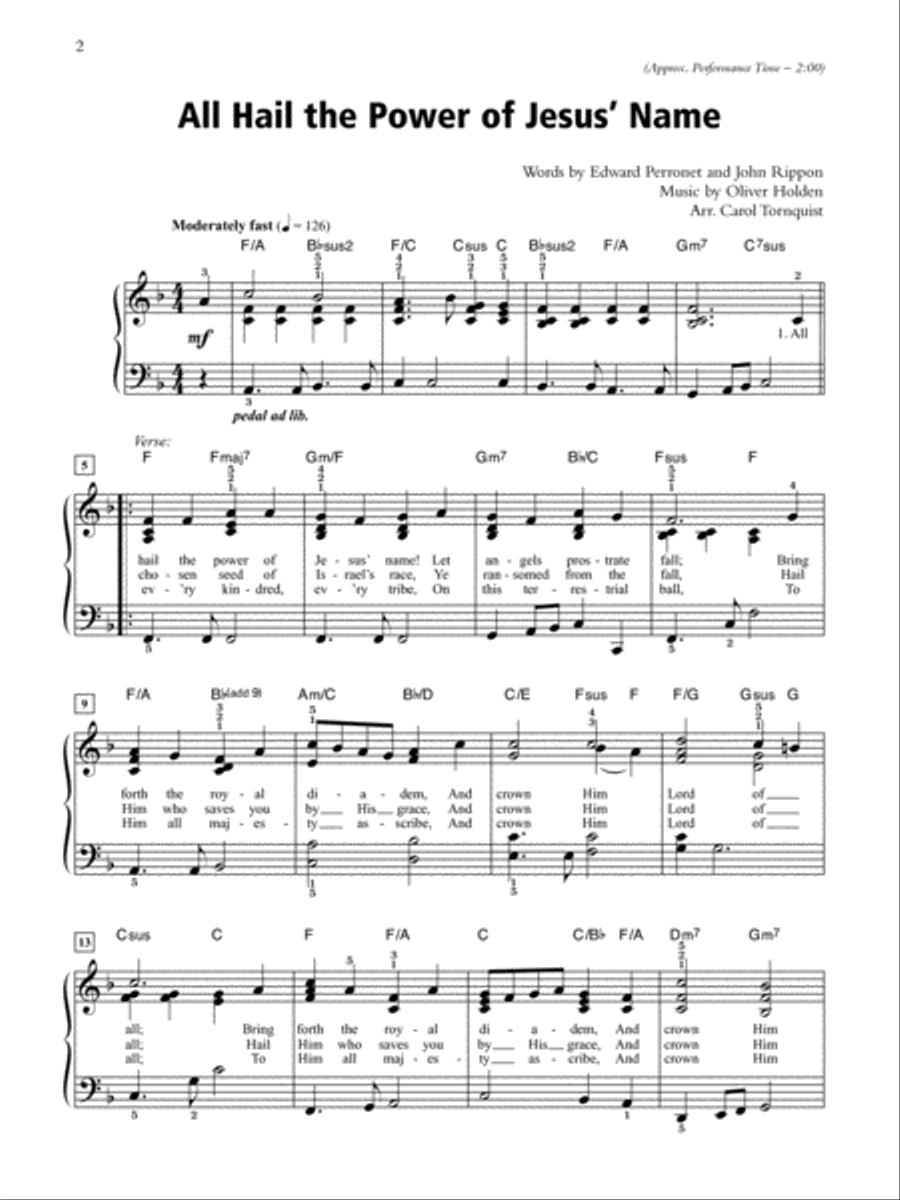 Hymns in Praise Style Piano Solo scores gallery preview page 7
