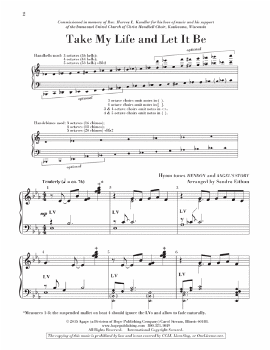 Take My Life and Let It Be 5-Octaves scores gallery preview page 3