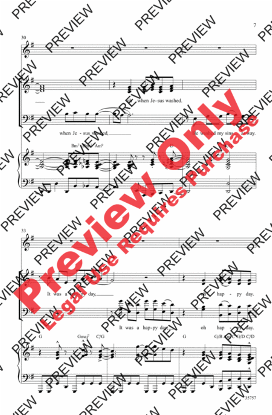 Oh Happy Day Oh Happy Day 4-Part scores gallery preview page 7