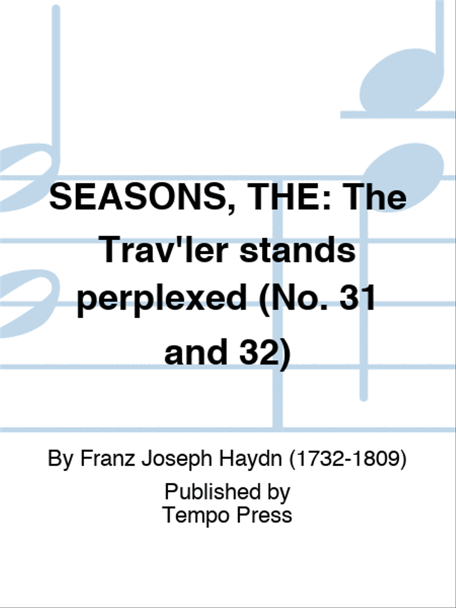 SEASONS, THE: The Trav'ler stands perplexed (No. 31 and 32) Voice Solo scores gallery preview page 1