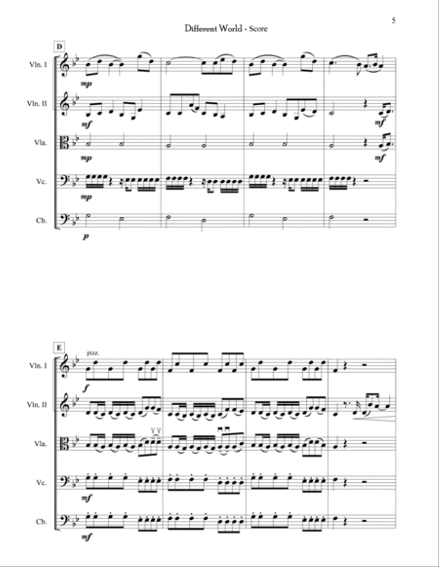 Different World String Orchestra scores gallery preview page 5