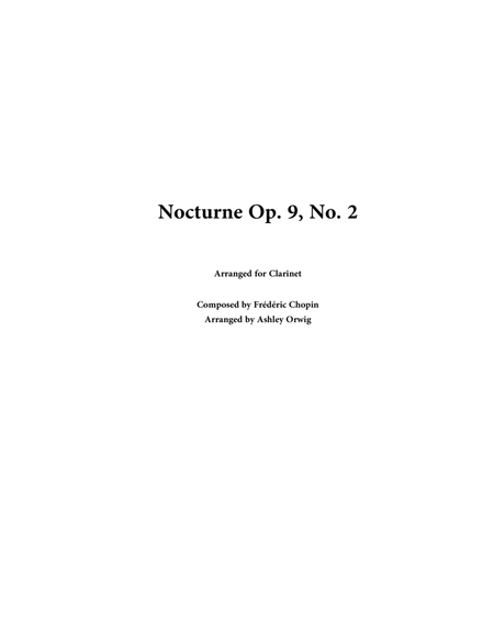 Nocturne, Op. 9, No. 2 image number null
