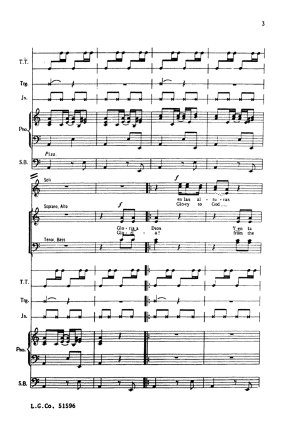 Gloria (from Misa Criolla) Choir scores gallery preview page 2