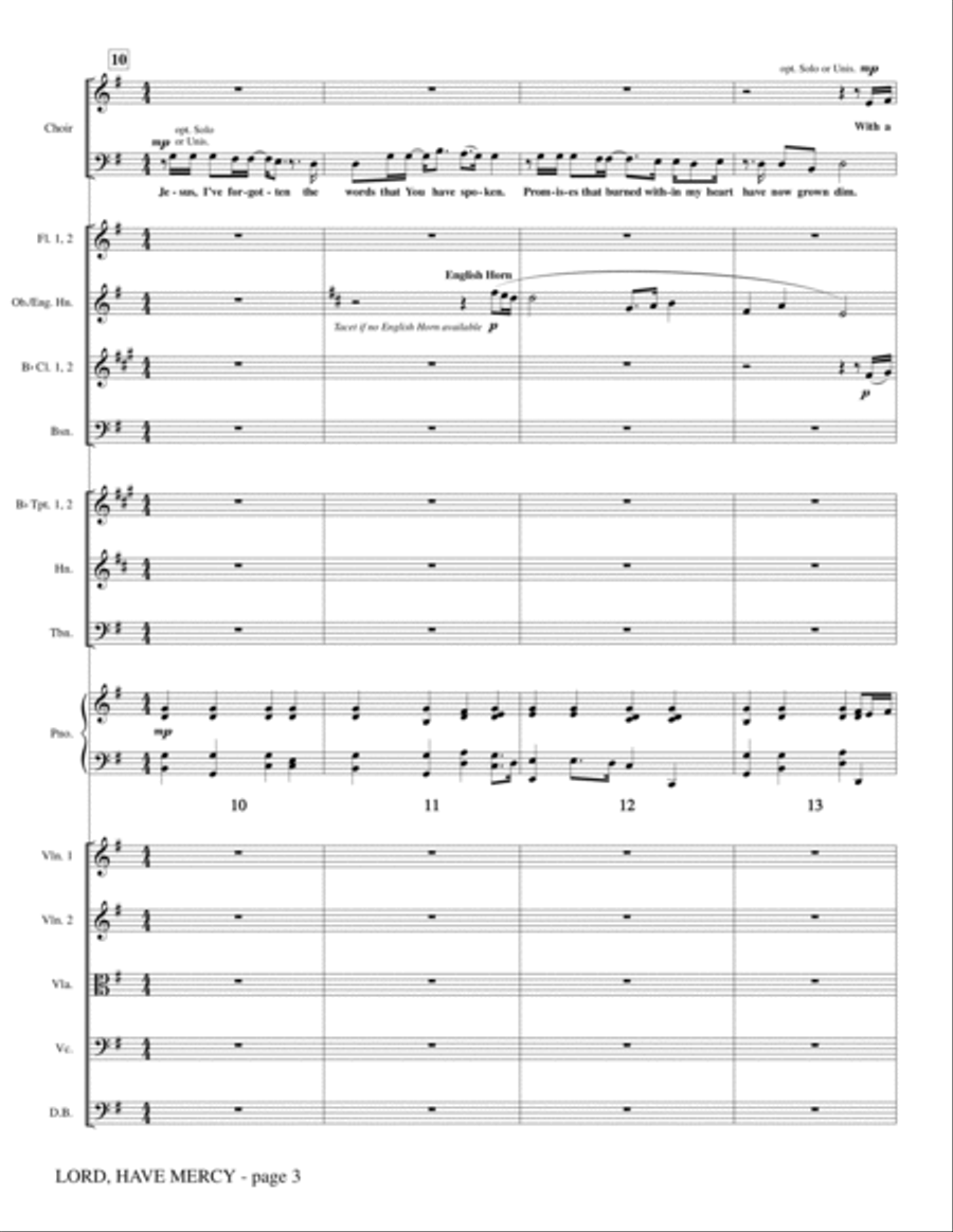 Lord Have Mercy - Full Score Choir scores gallery preview page 3