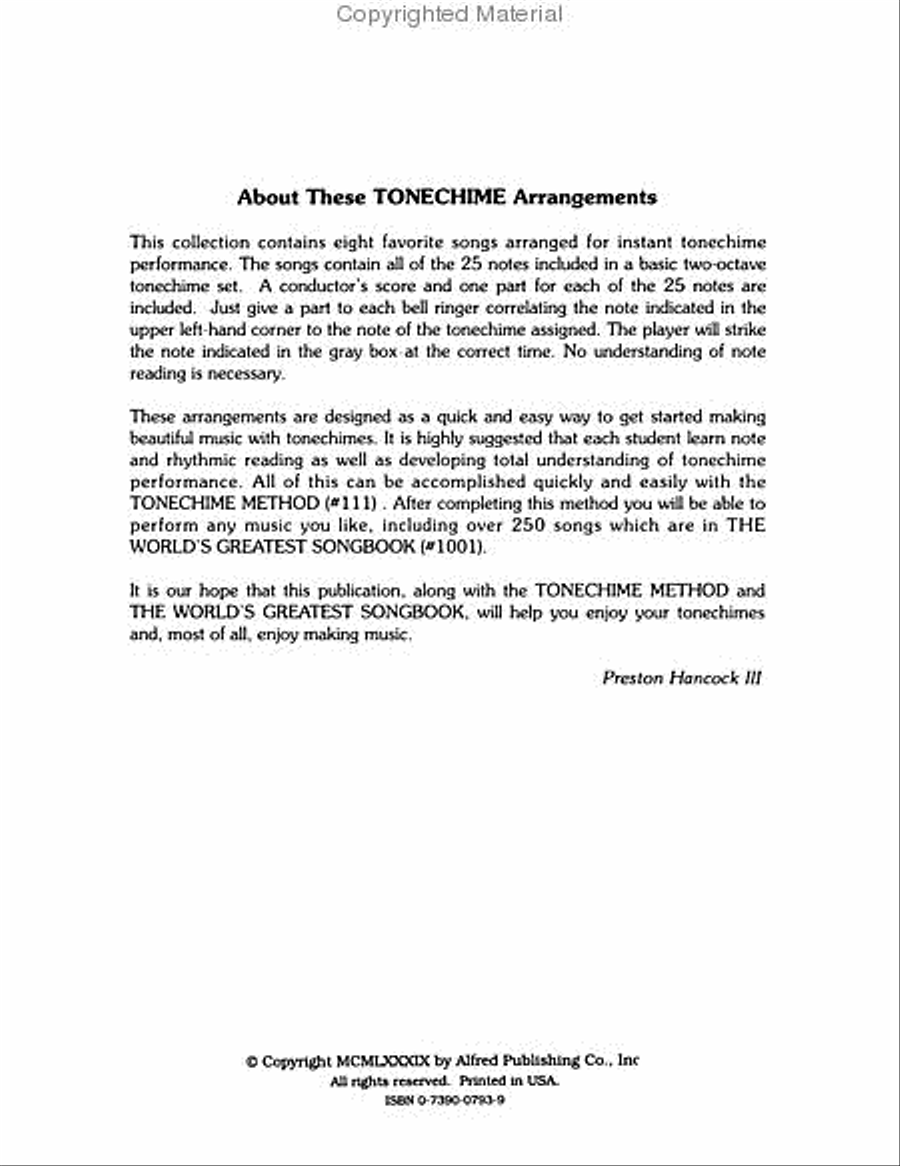 Suzuki Tonechimes Method, Volume 2 Handbell Choir scores gallery preview page 6