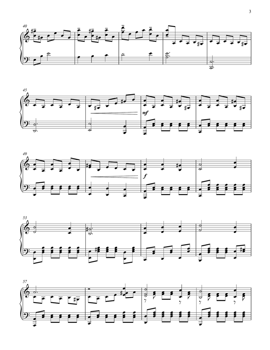 Coventry Carol Piano Solo scores gallery preview page 3