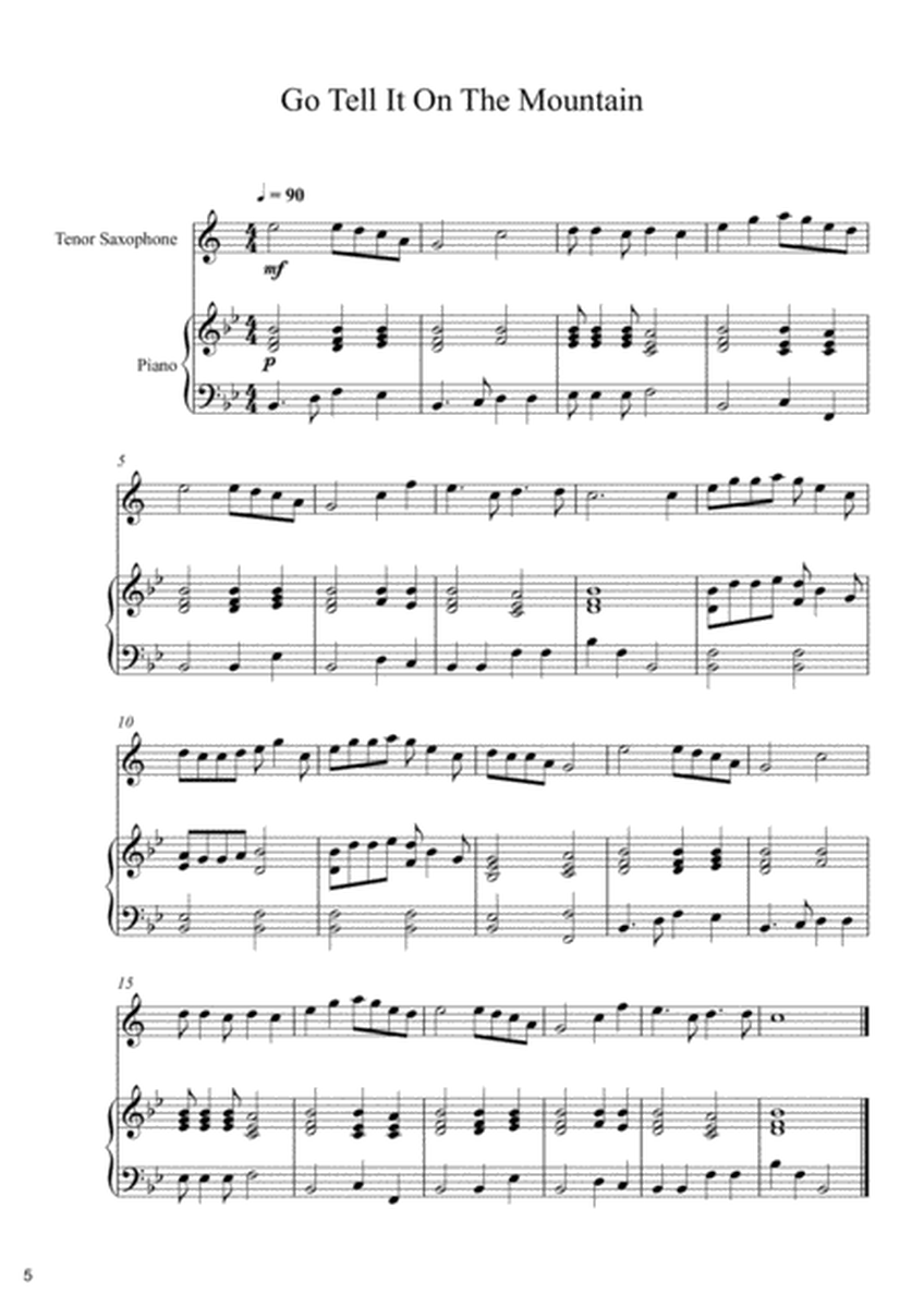 10 Christmas Songs For Tenor Saxophone & Piano Vol. 2