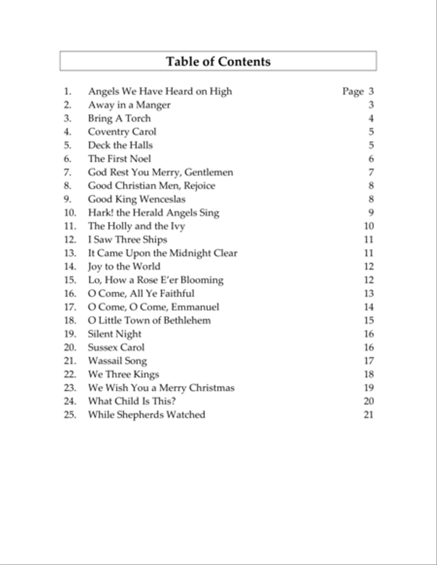 25 Christmas Carol Favorites for Trombone Quartet Trombone Quartet scores gallery preview page 3