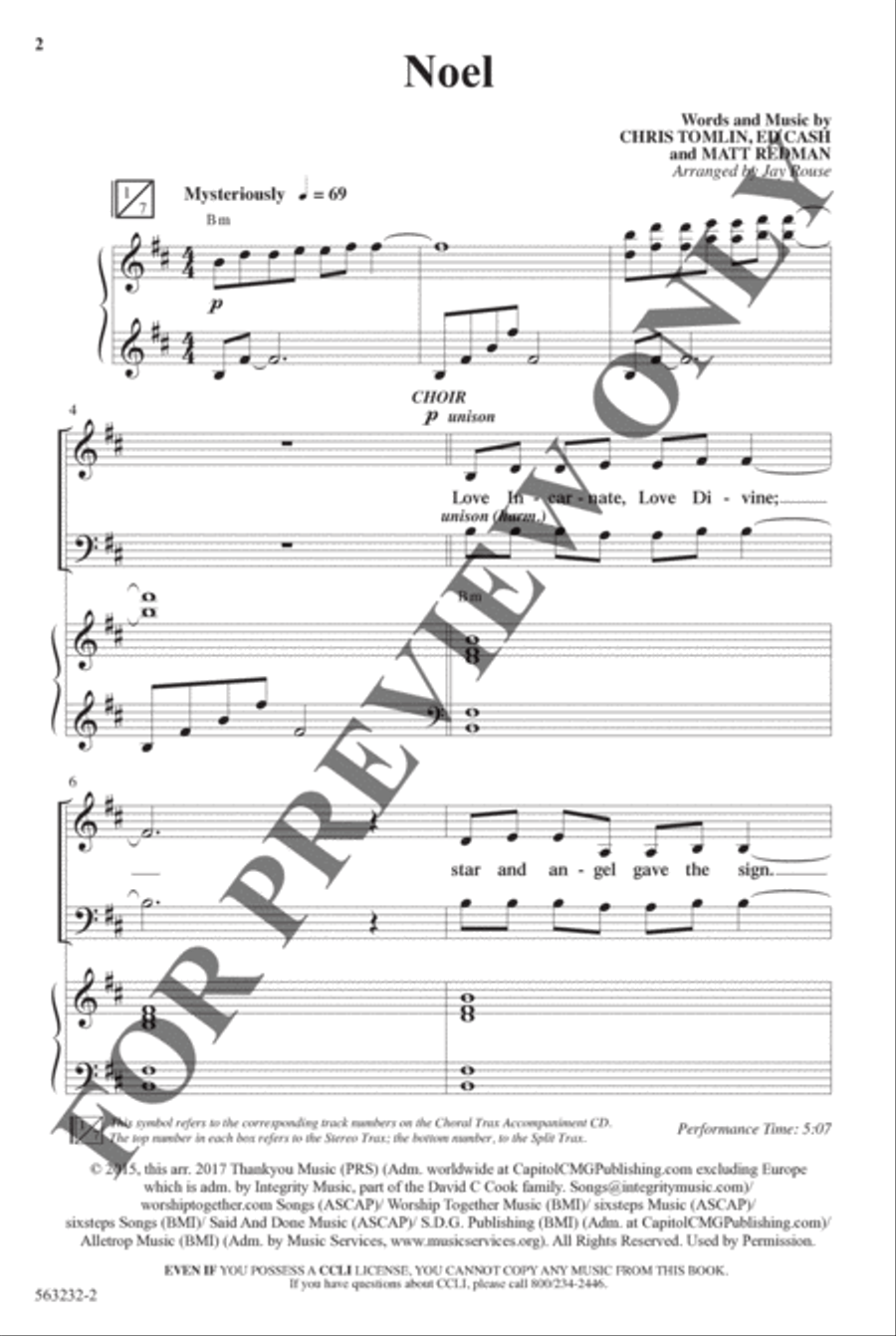 Noel - Anthem Noel - Anthem Choir scores gallery preview page 2