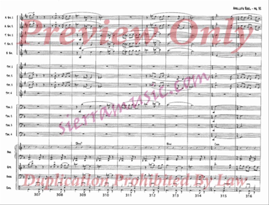 Apollo's Reel Jazz Ensemble scores gallery preview page 33