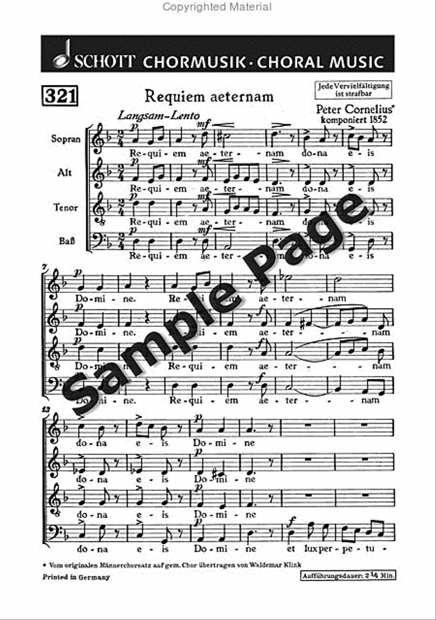 Requiem Aeternam 4-Part scores gallery preview page 2