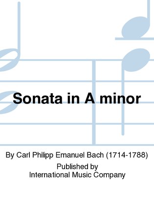 Book cover for Sonata In A Minor