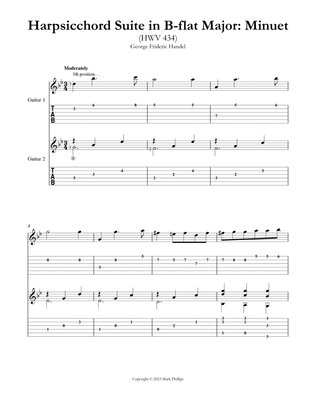 Harpsichord Suite in B-flat Major: Minuet (HWV 434)