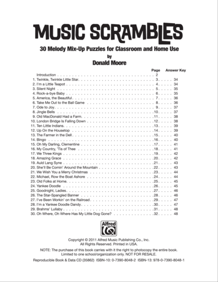 Music Scrambles Music Scrambles CD scores gallery preview page 2