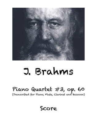 Book cover for Brahms Piano Quartet #3, op. 60