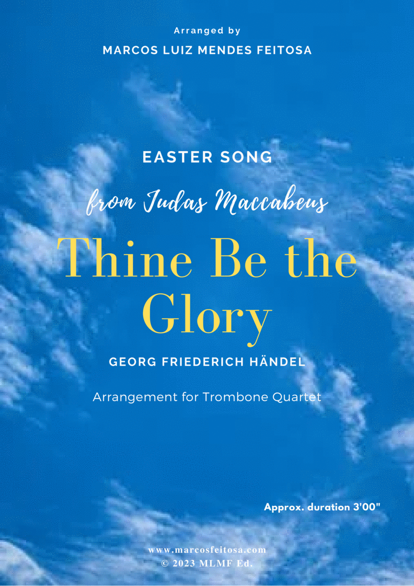 Thine Be the Glory (Maccabeus) - Trombone Quartet image number null