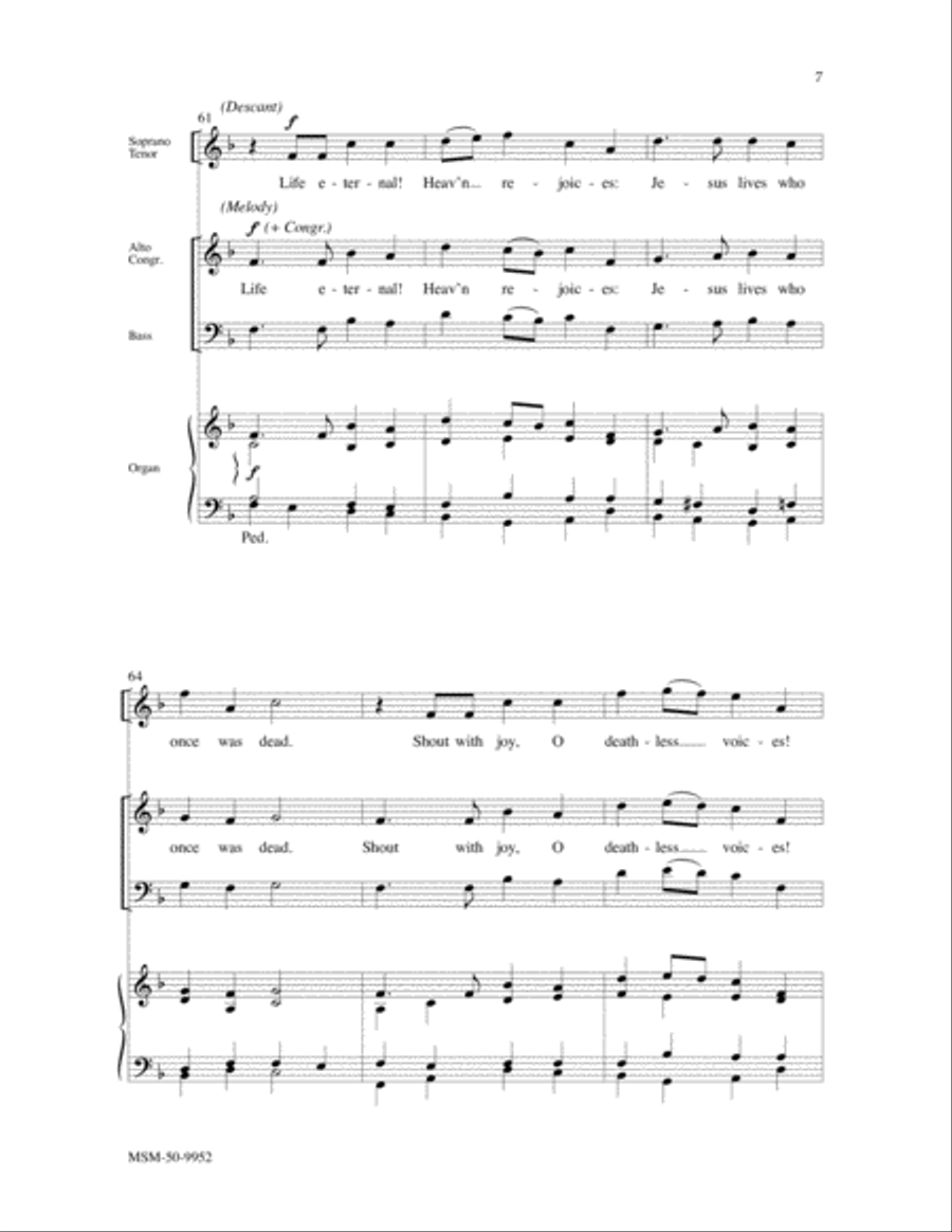 Sing with All the Saints In Glory 4-Part scores gallery preview page 5