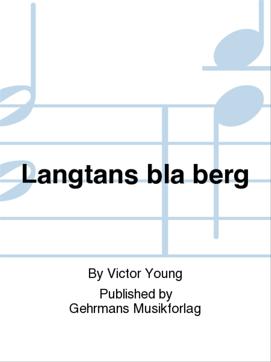 Langtans bla berg Voice scores gallery preview page 1