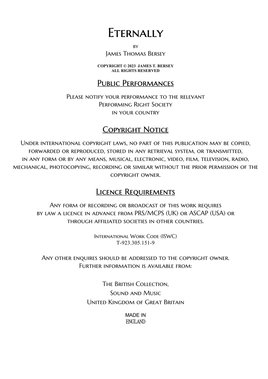 Eternally (communion hymn) Piano, Vocal scores gallery preview page 2