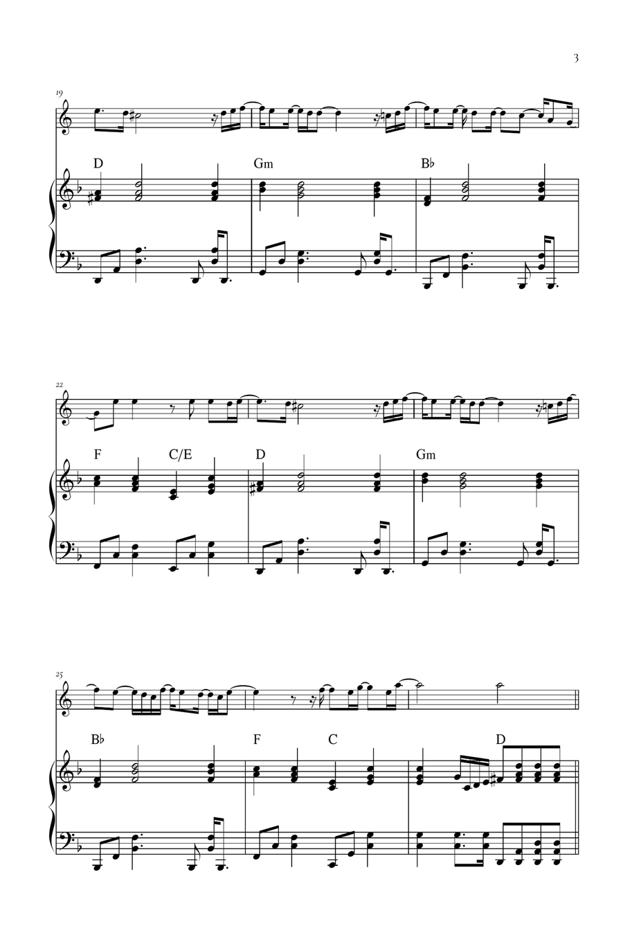 Beyond (End Credit Version) Piano scores gallery preview page 3