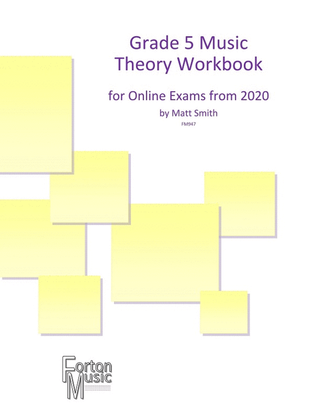 Book cover for Grade 5 Music Theory Workbook