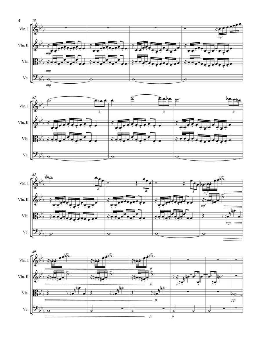 1812 Overture (for String Quartet) String Quartet scores gallery preview page 5