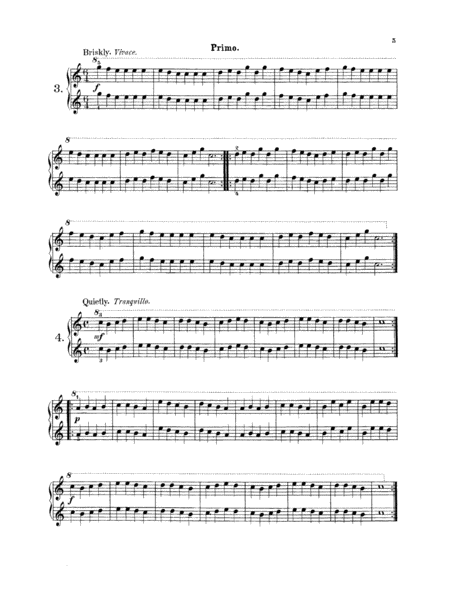 Wohlfahrt: Easy Four Hand Pieces for Children, Op. 87
