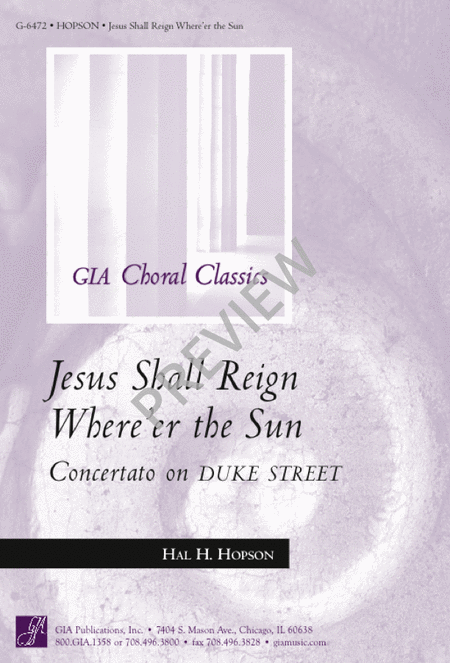 Concertato on Jesus Shall Reign Where