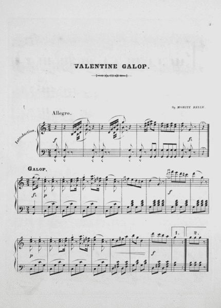 The St. Valentine Galop for Piano