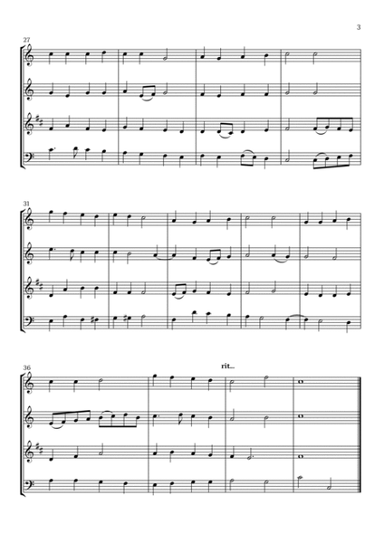 5 Christmas Carols (Woodwind Quartet) - Easy Intermediate Level image number null