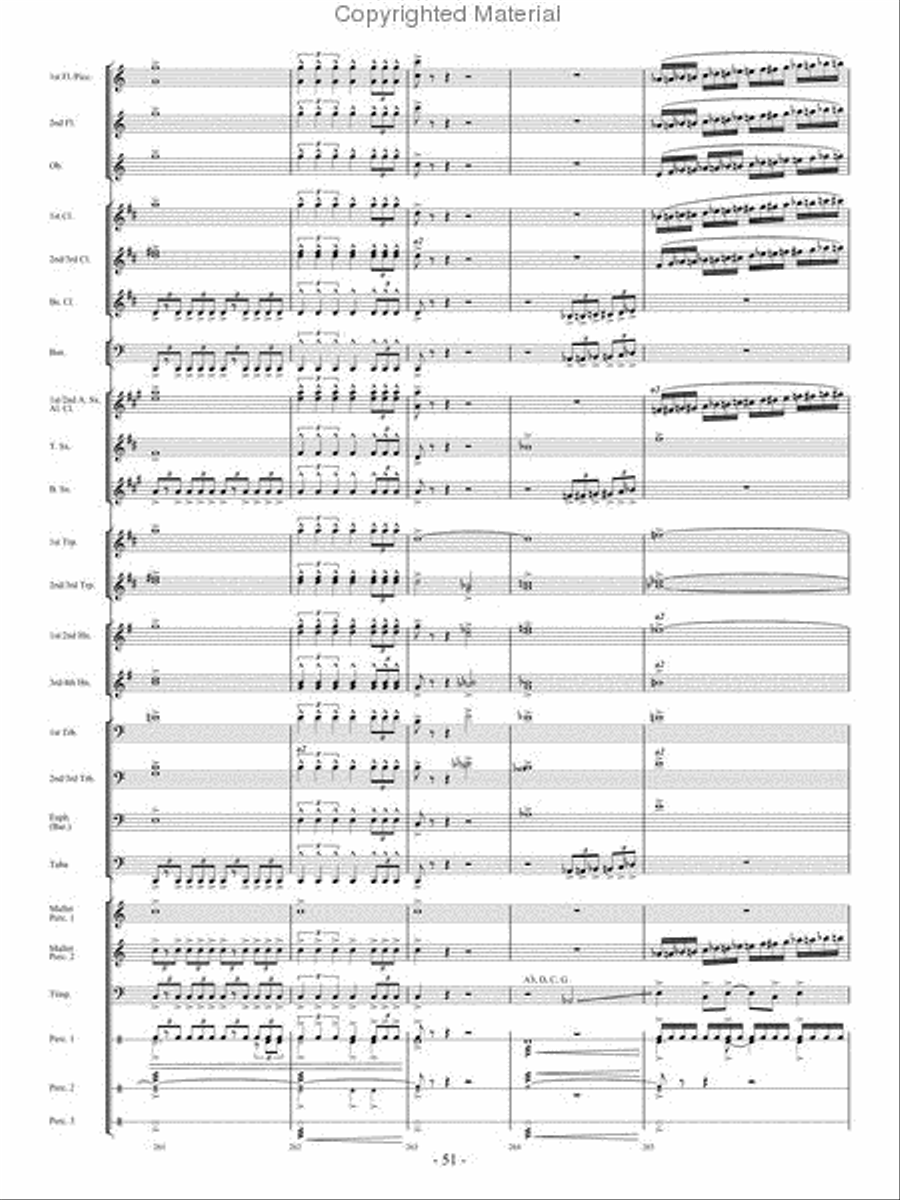From the Eye of the Storm Concert Band scores gallery preview page 50