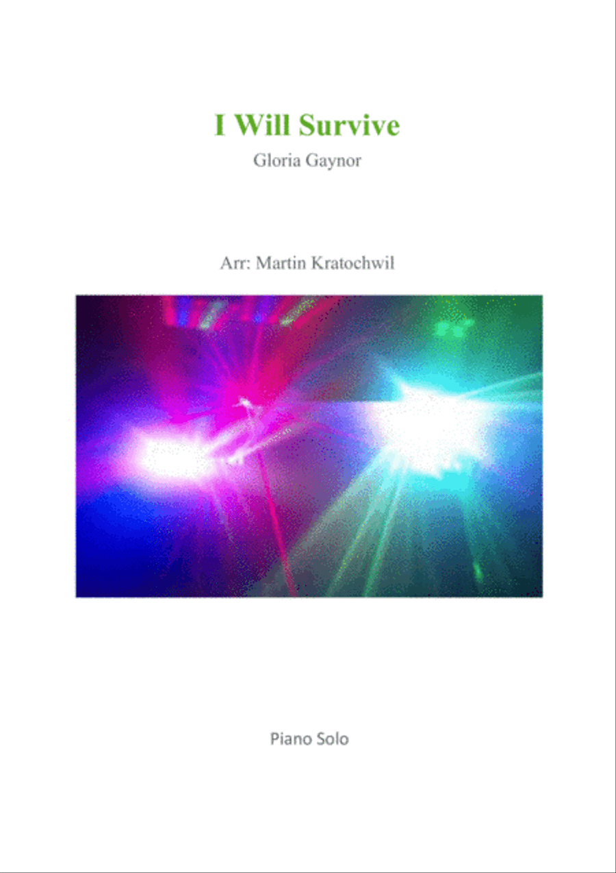 I Will Survive Piano Solo scores gallery preview page 1