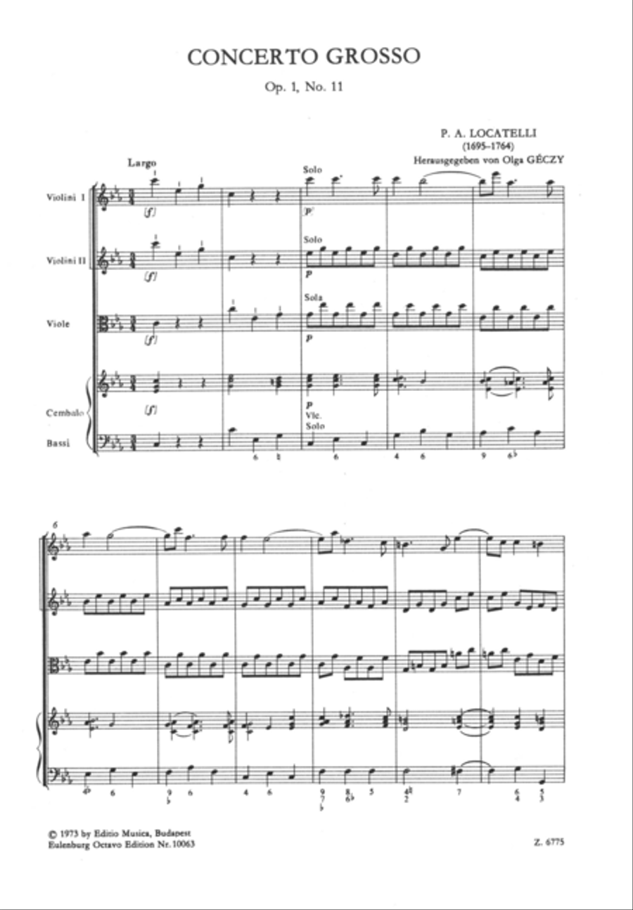 Concerto grosso in C minor String Orchestra scores gallery preview page 2