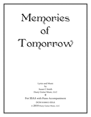 Book cover for Memories of Tomorrow