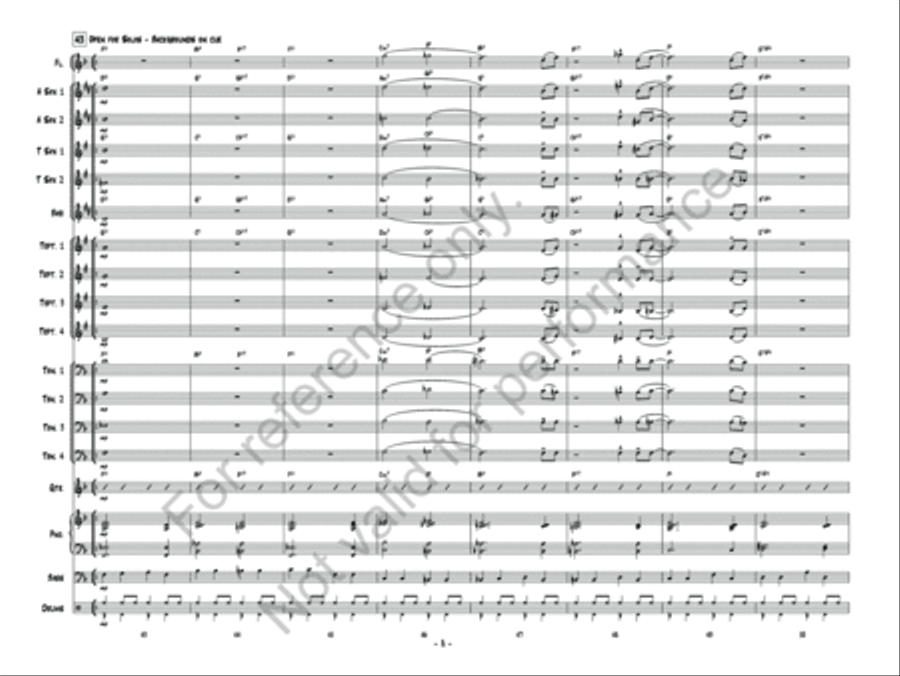 Blues March Jazz Ensemble scores gallery preview page 9