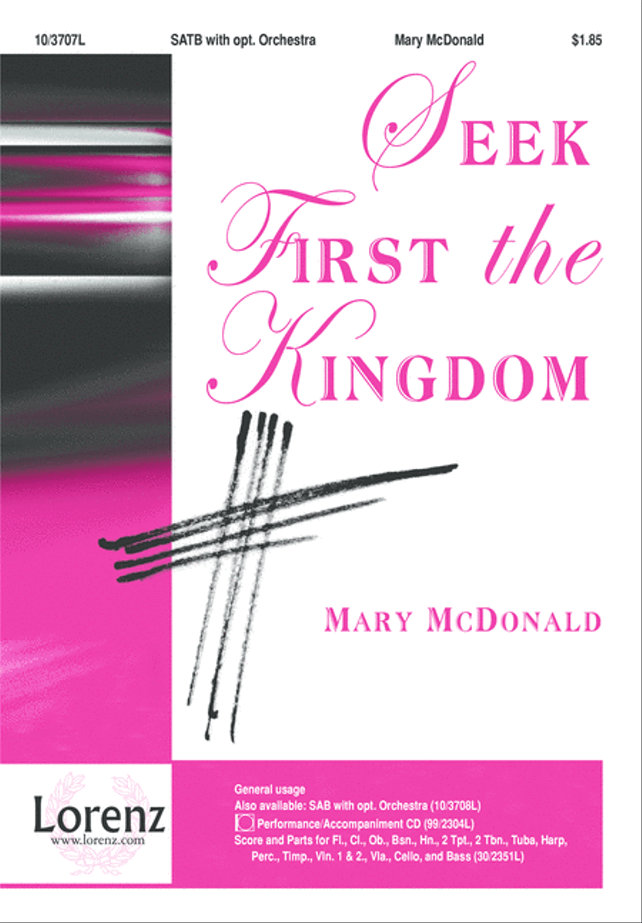 Seek First the Kingdom Seek First the Kingdom 4-Part scores gallery preview page 1