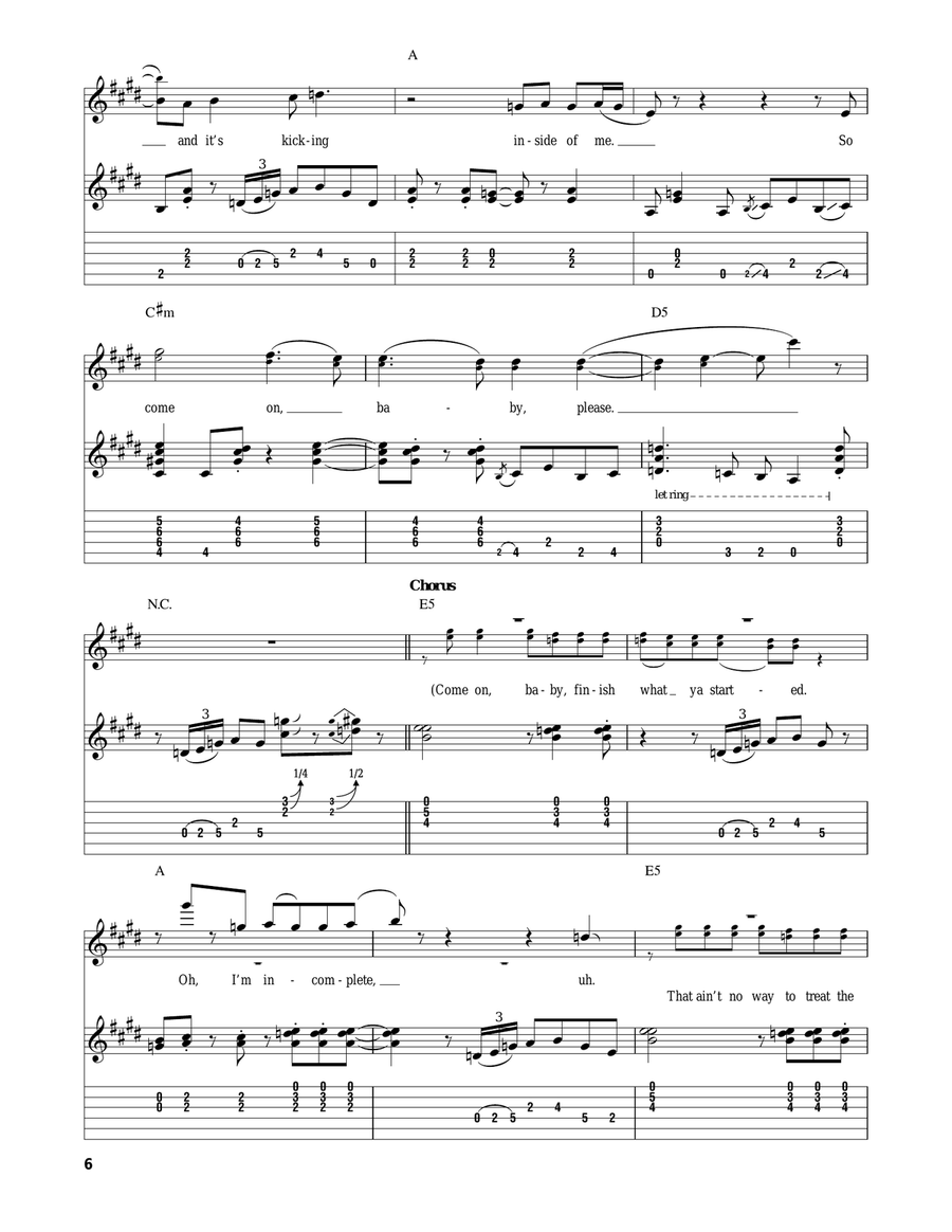 Finish What Ya Started Acoustic Guitar scores gallery preview page 6