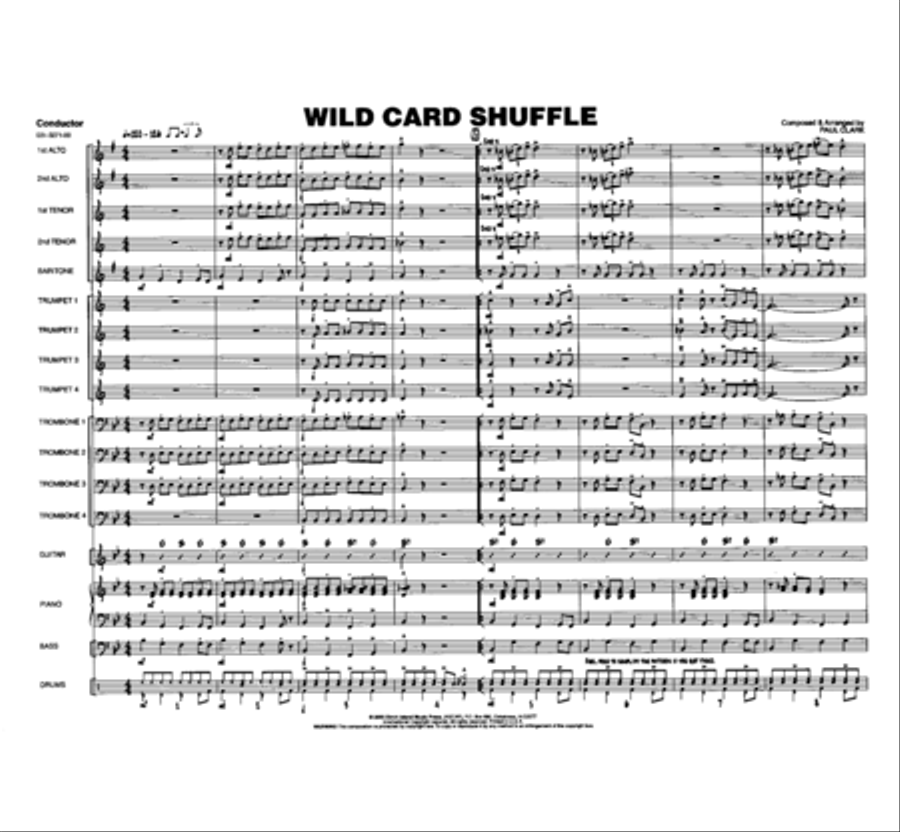 Wild Card Shuffle Jazz Ensemble scores gallery preview page 2